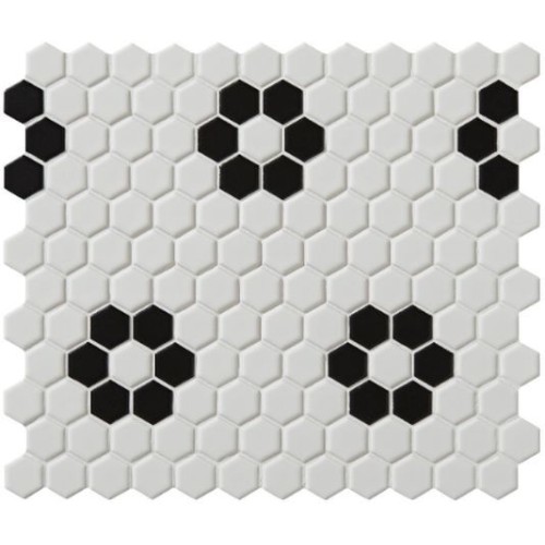 Capietra - Mono Hex Porcelain Mosaic Tile 26 x 30 x 0.6cm