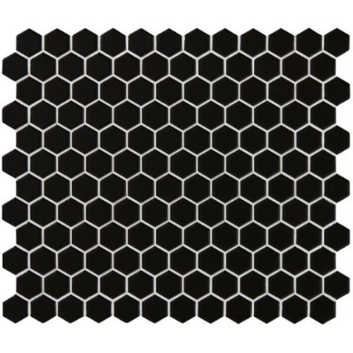 Capietra - Mono Hex Porcelain Mosaic Tile 26 x 30 x 0.6cm